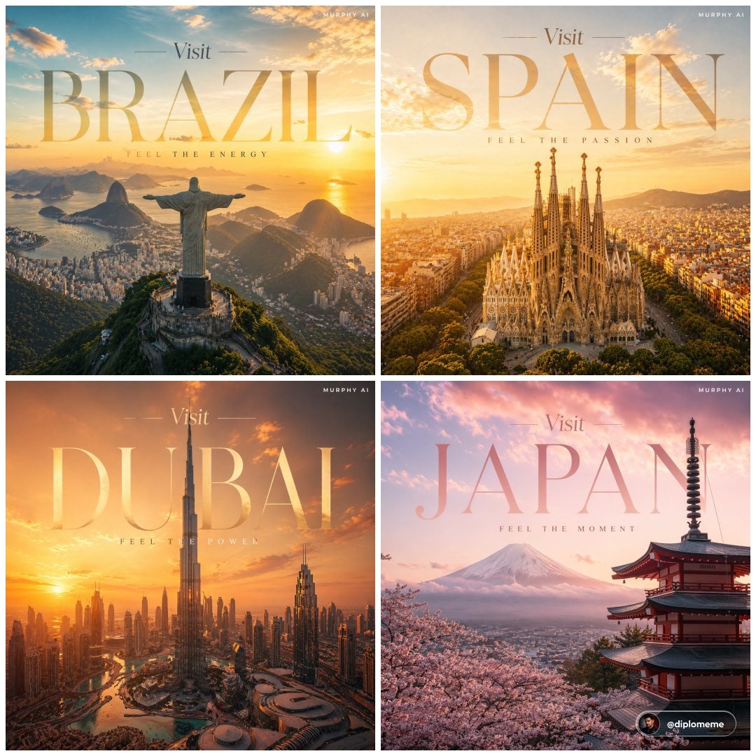 Cinematic luxury tourism poster, Spain, iconic view of Sagrada Família in Barcelona risin...