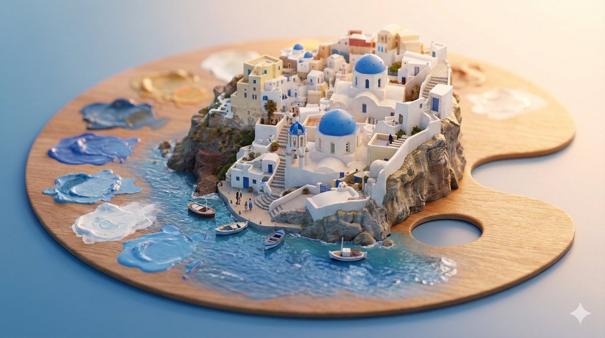 Create a stylized miniature 3D diorama viewed from a 45-degree angled perspective, emphas...
