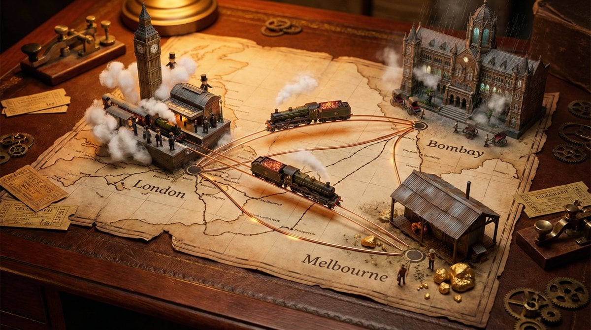 A weathered {MAP_TYPE} map spread across {SURFACE}, bursting with photorealistic miniatur...