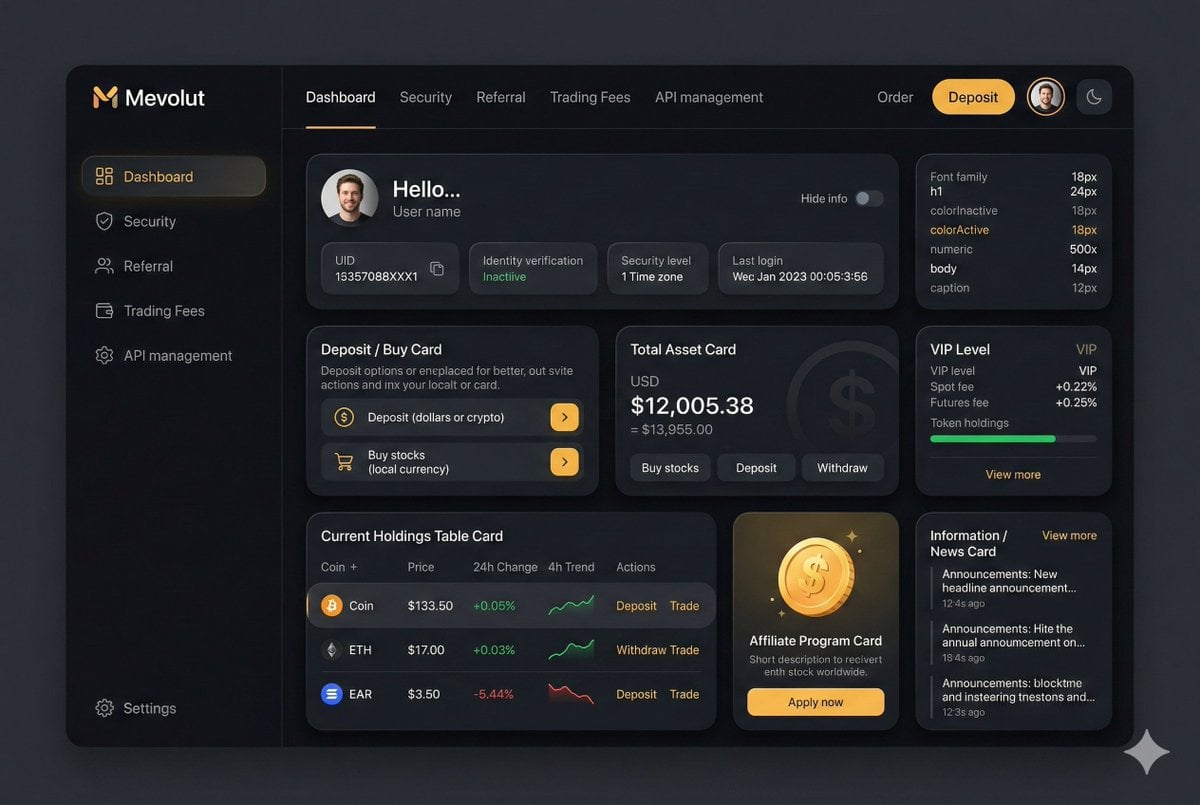 You are an experienced UI designer embracing modern, minimalistic design, shadows, glass,...