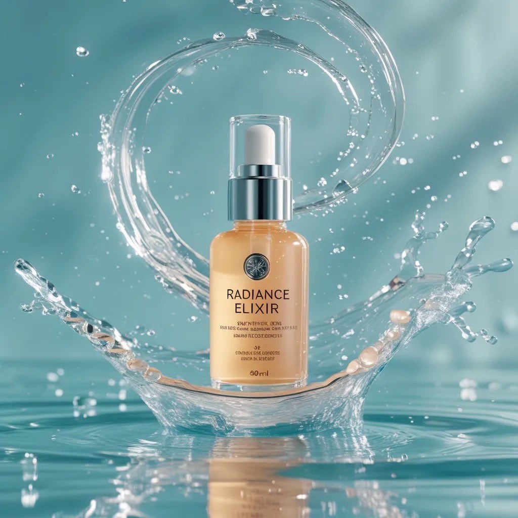 Luxury skincare commercial, ultra-premium aesthetic. Use the provided product image as th...