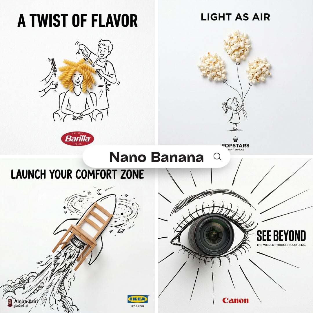 A minimalist and creative advertisement set on a pure white background. A real photograph...