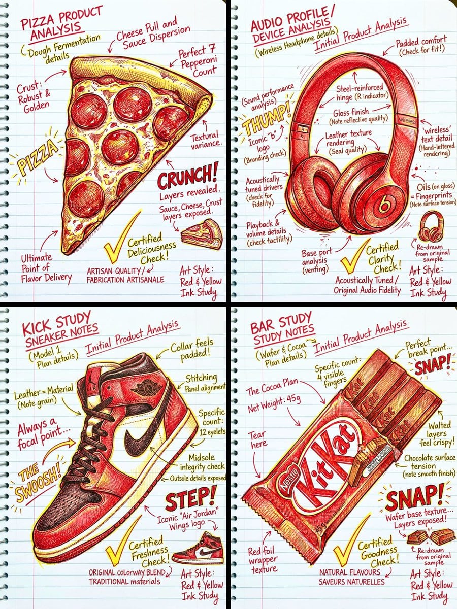 Use the image I sent. Create a hand-drawn portrait illustration with red and yellow pen o...